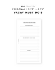 PR268 - Vacay Must Dos - Printable Insert