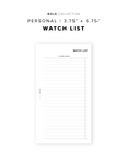 PR334 - Watchlist - Printable Insert