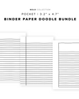PR318 - Binder Paper Doodle Bundle - Printable Insert