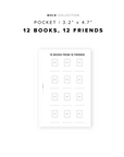 PR245 - 12 Books, 12 Friends - Printable Insert