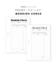 PR346 - Bookish Check - Printable Insert