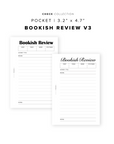 PR347 - Bookish Review V3 - Printable Insert