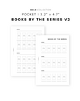 PR309 - Books by the Series V2 Bundle - Printable Insert