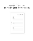 PR216 - DNF List - Printable Insert