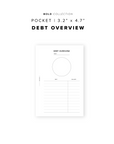 PR224 - Debt Overview - Printable Insert