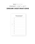 PR266 - Dream Destinations - Printable Insert