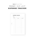 PR226 - Expense Tracker V3 - Printable Insert