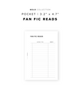PR264 - Fan Fic Reads - Printable Insert