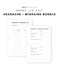 PR283 - Migraine / Headache Bundle - Printable Insert