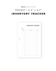 PR213 - Inventory Tracker - Printable Insert
