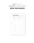PR237 - New Releases - Printable Insert