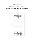 PR319 - New Year New Goals - Printable Insert
