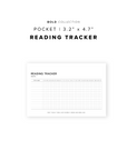 PR215 - Reading Tracker - Printable Insert