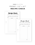 PR349 - Recipe Check - Printable Insert