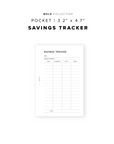 PR227 - Savings Tracker - Printable Insert