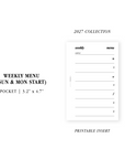 PR368 - The Menu - Printable Insert