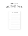 PR265 - Ugh Let's Do This - Printable Insert