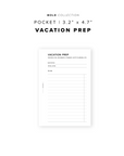 PR263 - Vacation Prep - Printable Insert