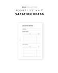 PR260 - Vacation Reads - Printable Insert