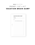 PR258 - Vacation Brain Dump - Printable Insert