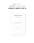 PR268 - Vacay Must Dos - Printable Insert