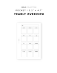 PR328 - Yearly Overview - Printable Insert