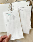 PR227 - Savings Tracker - Printable Insert