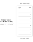 PR368 - The Menu - Printable Insert