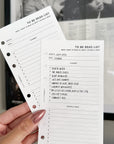 PR190 - To Be Read / TBR List - Printable Insert