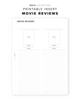 PR361 - Movie Reviews - Printable Insert