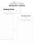 PR346 - Bookish Check - Printable Insert
