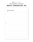 PR326 - Daily Checklist V2 - Printable Insert