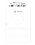 PR224 - Debt Overview - Printable Insert