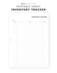 PR213 - Inventory Tracker - Printable Insert