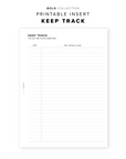PR247 - Keep Track - Printable Insert