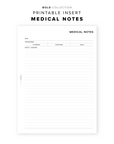 PR338 - Medical Notes - Printable Insert