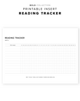 PR215 - Reading Tracker - Printable Insert