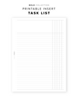 PR332 - Task List - Printable Insert
