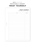 PR209 - Treat Yourself - Printable Insert
