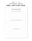 PR265 - Ugh Let's Do This - Printable Insert