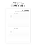 PR199 - 6 Star Reads - Printable Insert