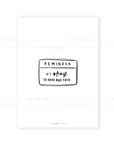 PRD03 - Daily Reminders / Set of 5 - Printable Dashboards