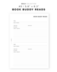 PR191 - Book Buddy Reads - Printable Insert