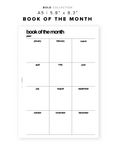 PR162 - Book of the Month - Printable Insert