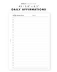 PR116 - Daily Affirmations - Printable Insert