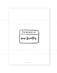 PRD03 - Daily Reminders / Set of 5 - Printable Dashboards
