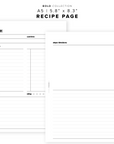 PR147 - Recipe Page - Printable Insert