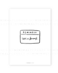 PRD03 - Daily Reminders / Set of 5 - Printable Dashboards