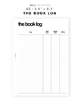 PR161 - The Book Log - Printable Insert