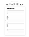 PR174 - What I Eat in a Day - Printable Insert